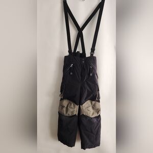 L.L. Bean Kids Black and Tan Snow Pants Size XXS/4